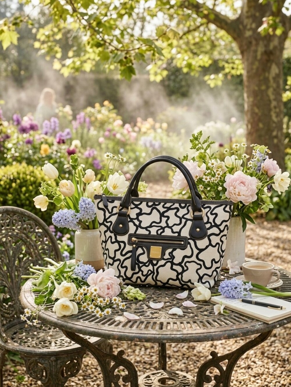 Tous Black and Cream Women's Bag